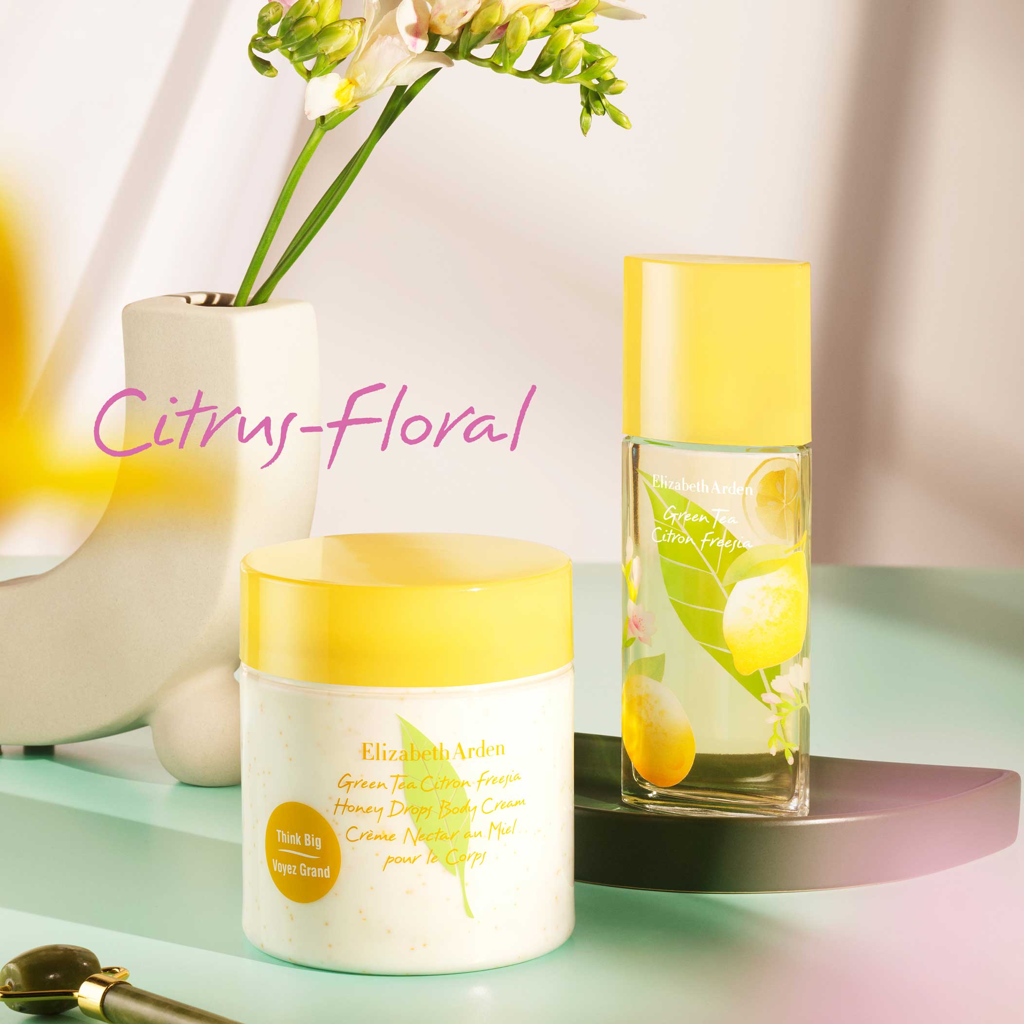 Green Tea Citron Freesia Honey Drops Body Cream - Image 2