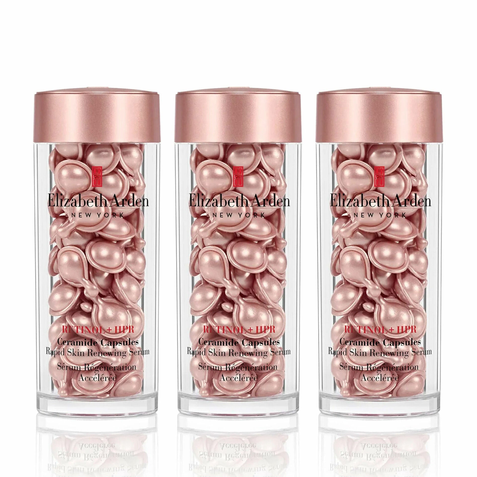 Retinol + HPR Ceramide Capsules Rapid Skin Renewing Serum Trio - 180 Piece