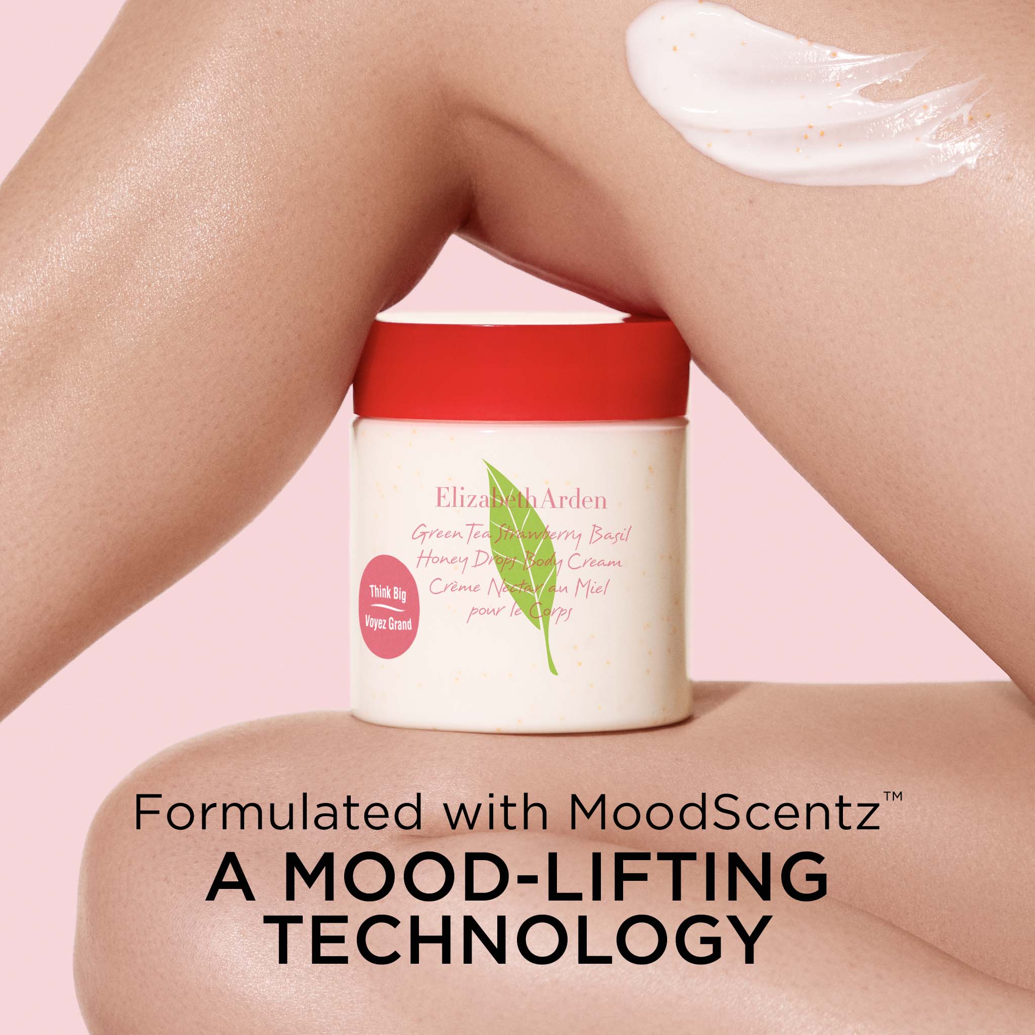 Green Tea Strawberry Basil Honey Drops Body Cream - Image 4